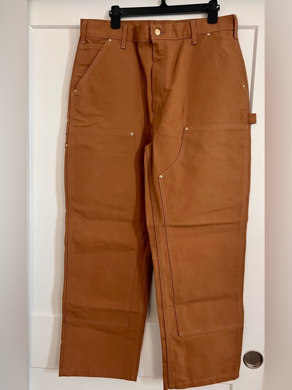 NWT Carhartt B01 Loose Fit Double knee Work Pants 36x34 Brown